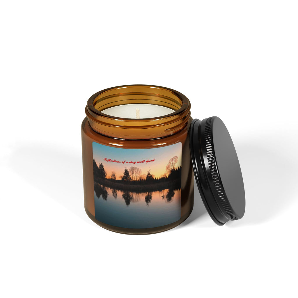 Scented Soy Candle (Multi-Size, Amber Jar)