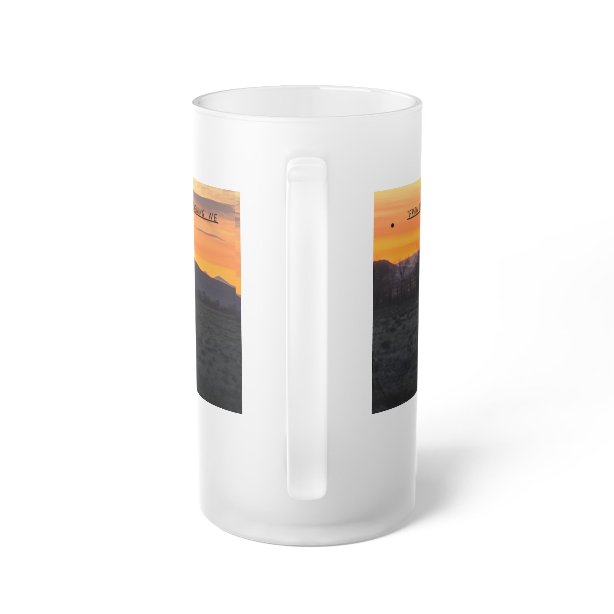 Frosted Glass Beer Mug