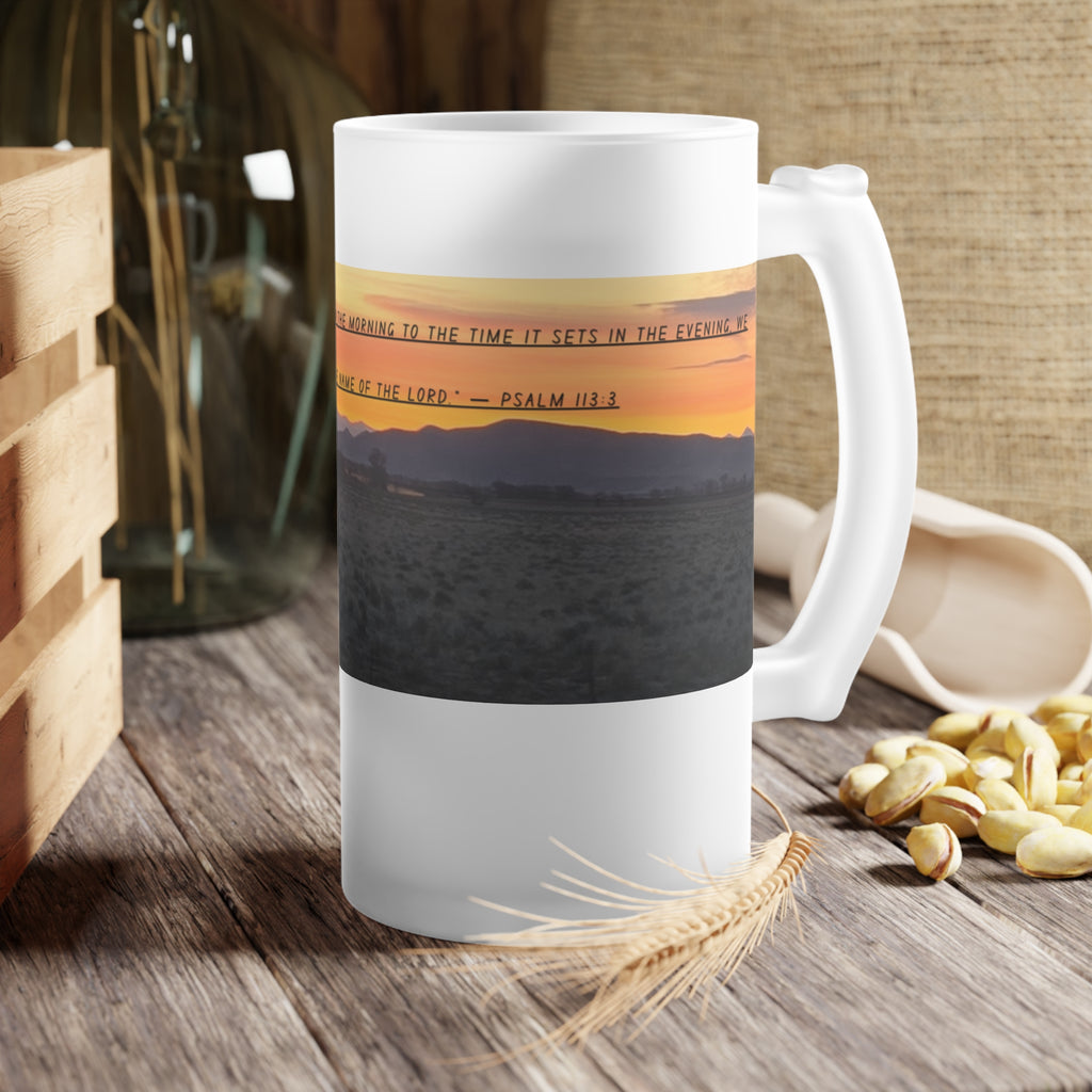 Frosted Glass Beer Mug