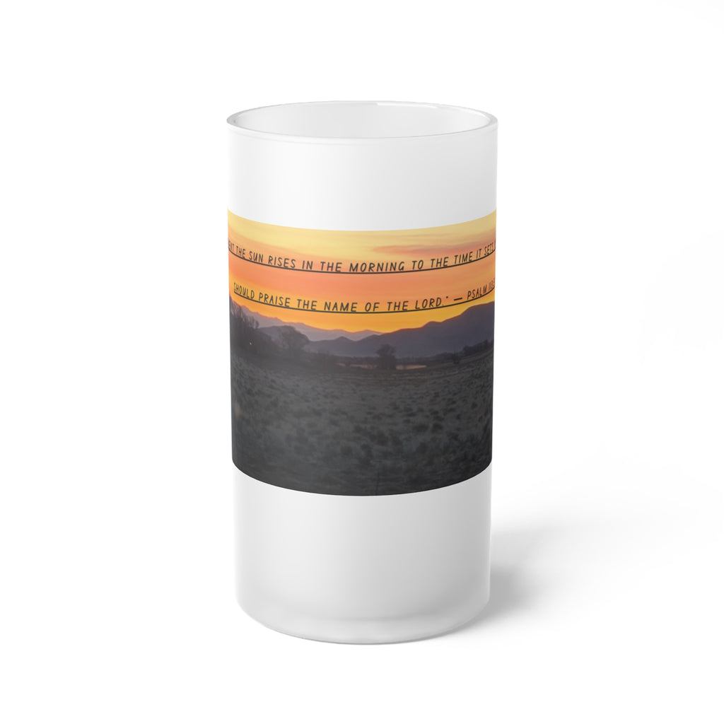 Frosted Glass Beer Mug