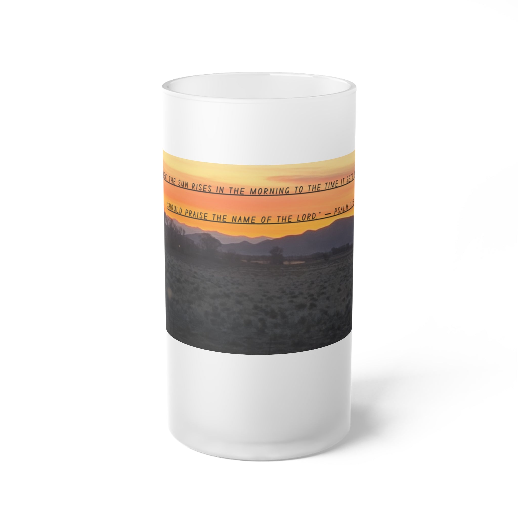 Frosted Glass Beer Mug