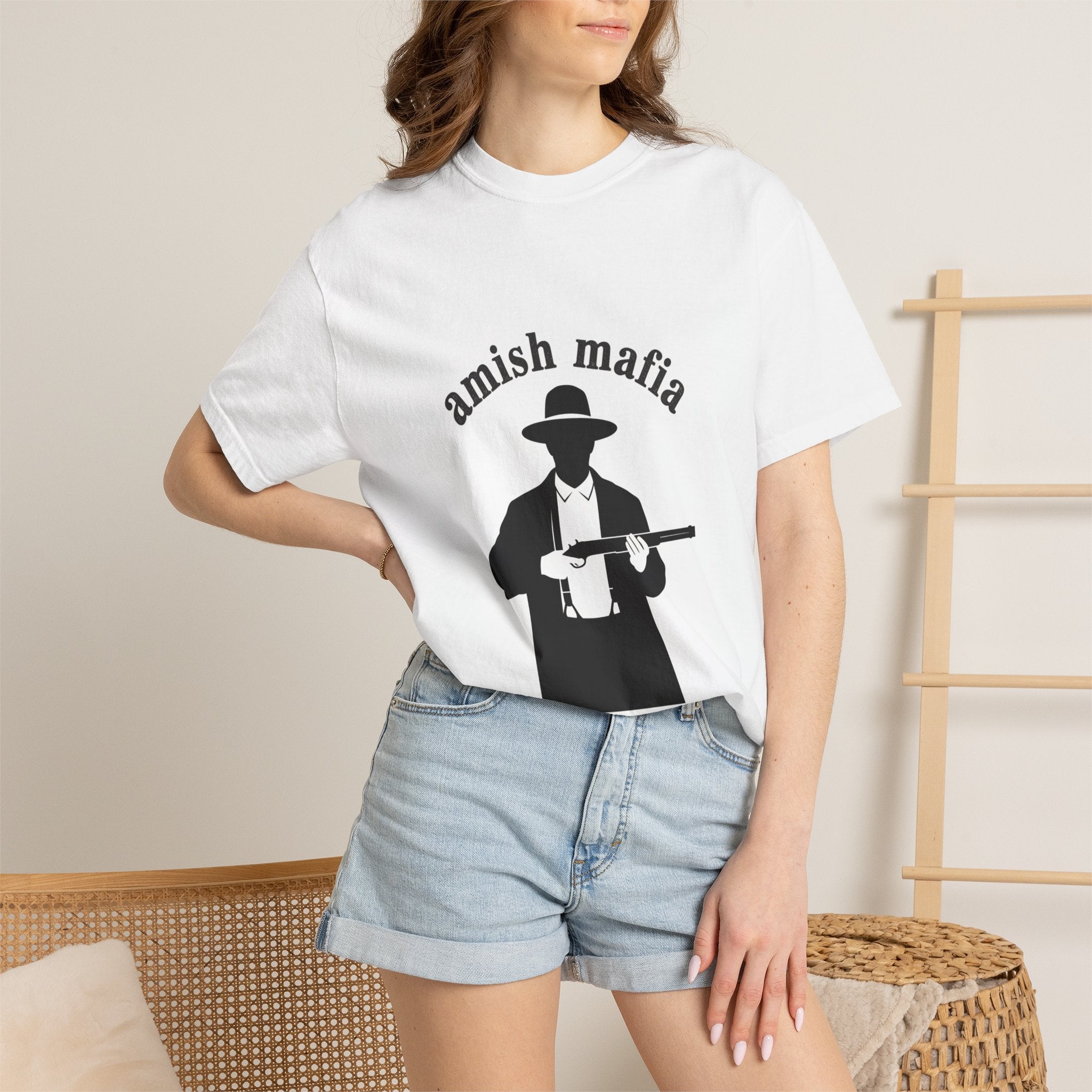 Amish Mafia Graphic T-Shirt — "Don't Worry I'm on Rumspringa" Motorcycle Tee