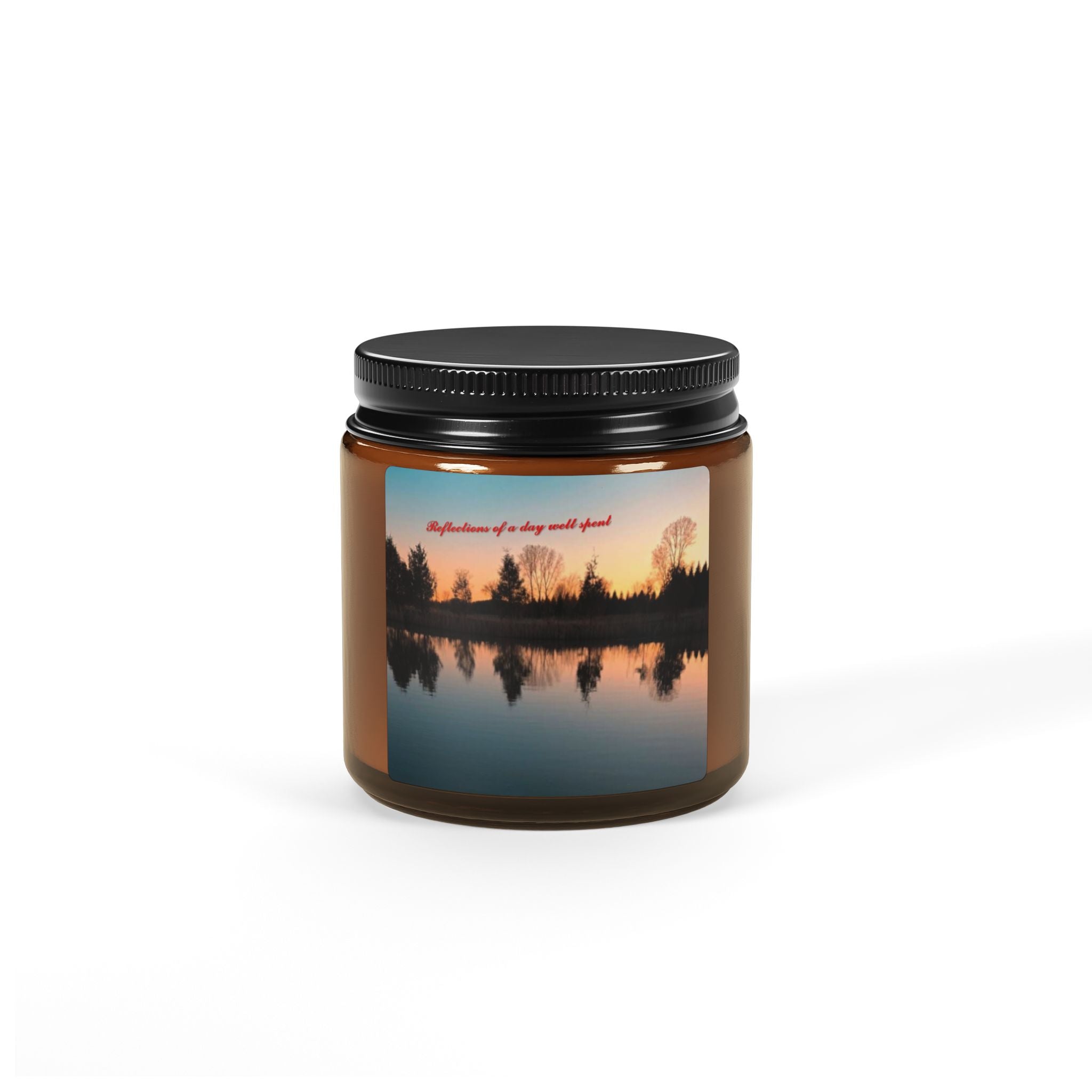 Scented Soy Candle (Multi-Size, Amber Jar)
