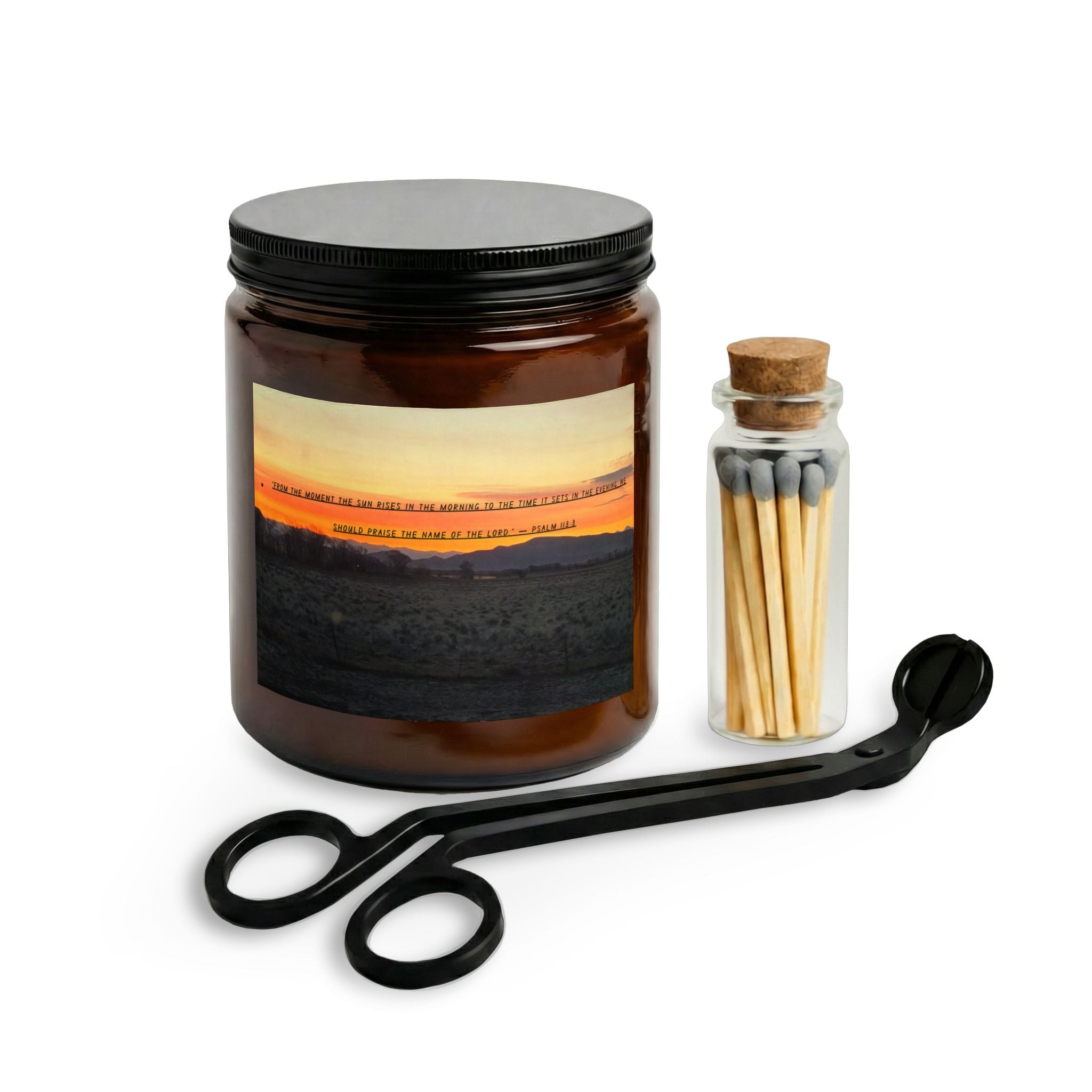 Candle Set with Matches and Wick Trimmer