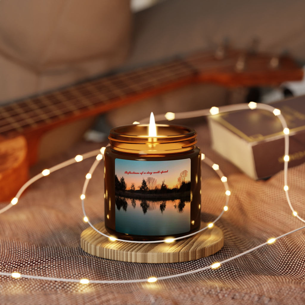 Scented Soy Candle (Multi-Size, Amber Jar)