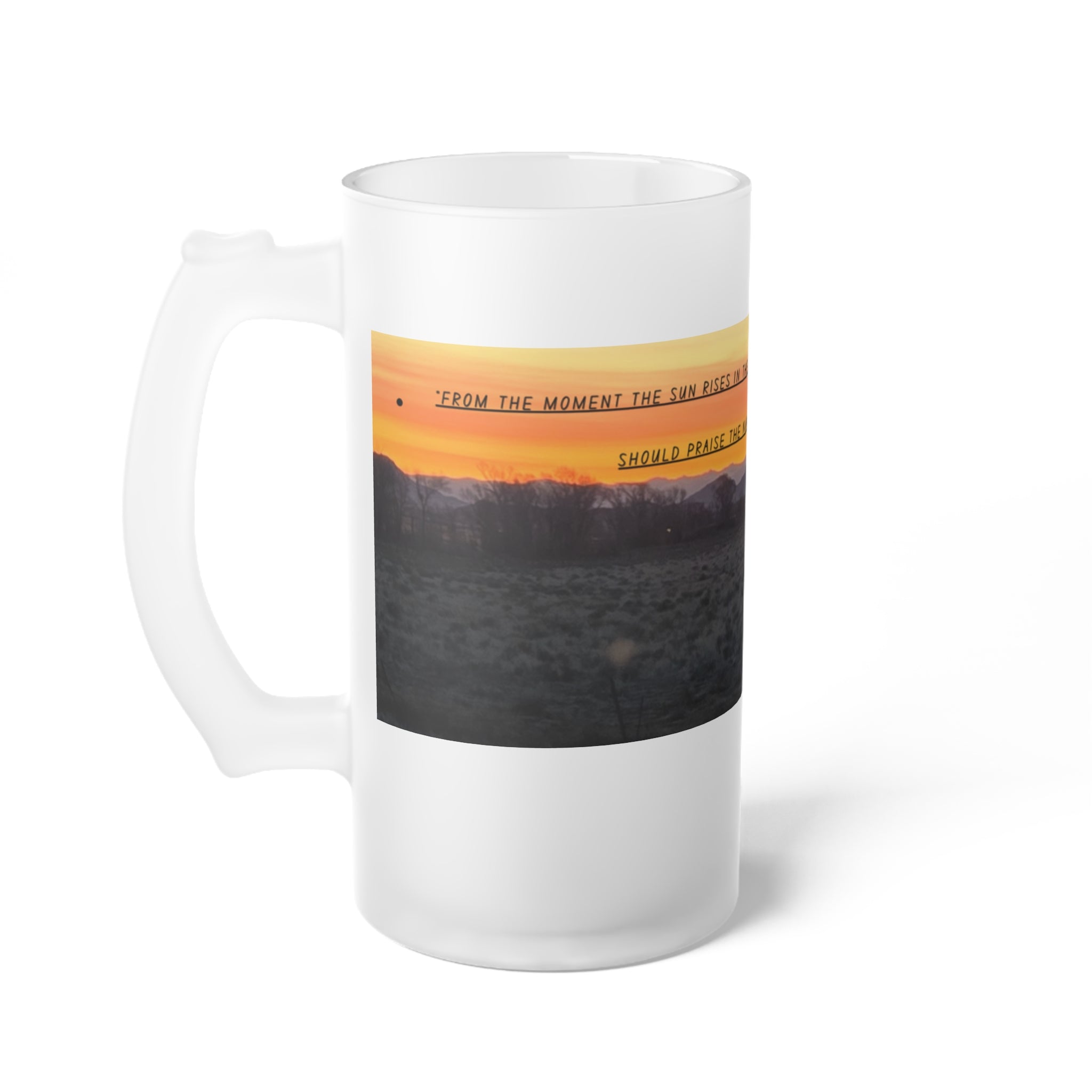 Frosted Glass Beer Mug